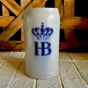 Hofbrauhaus Munchen German Beer Stein 1L Munich Beer Mug Salt Glaze Stone (33)